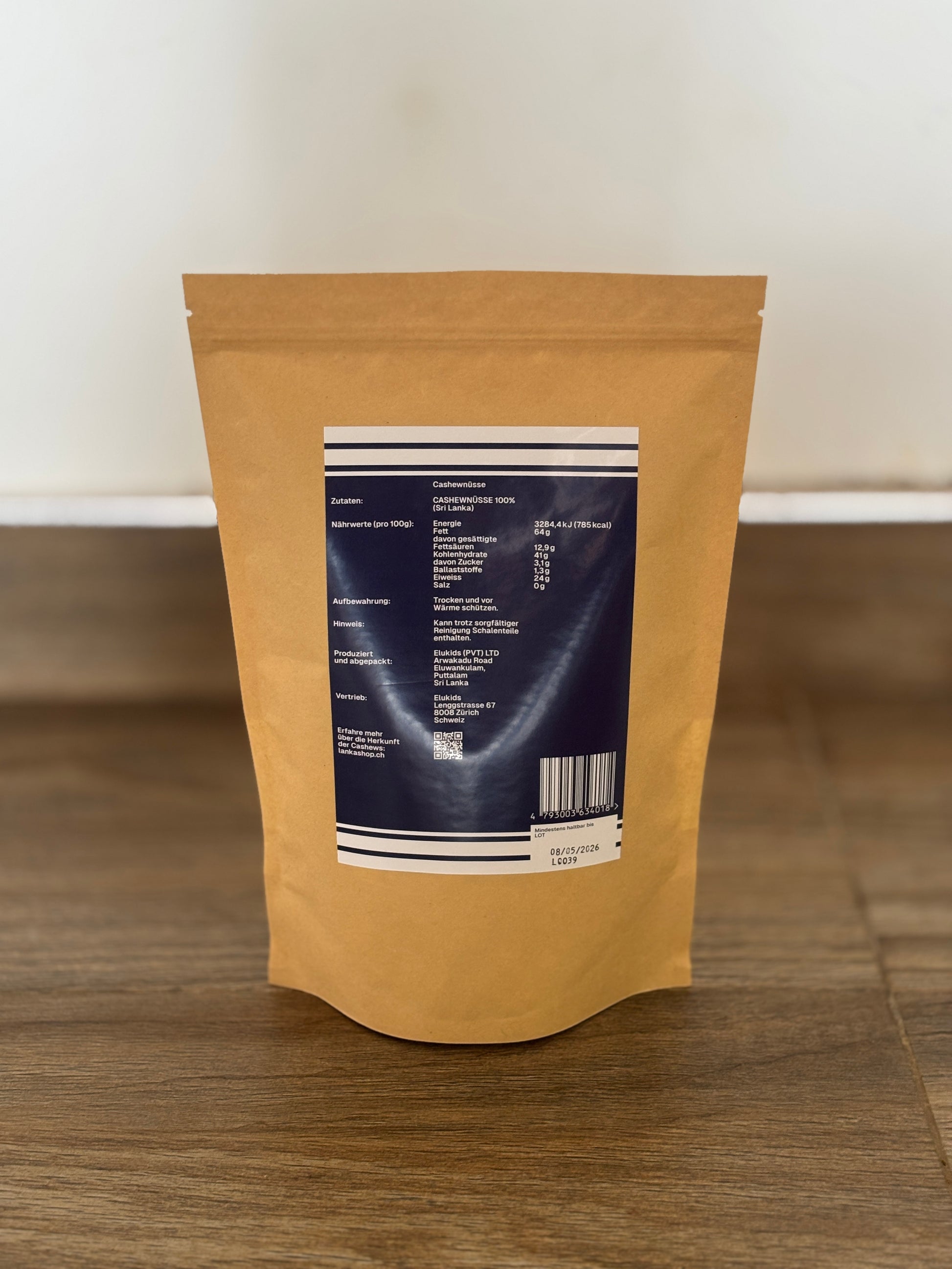 Elukids Cashews ungesalzen