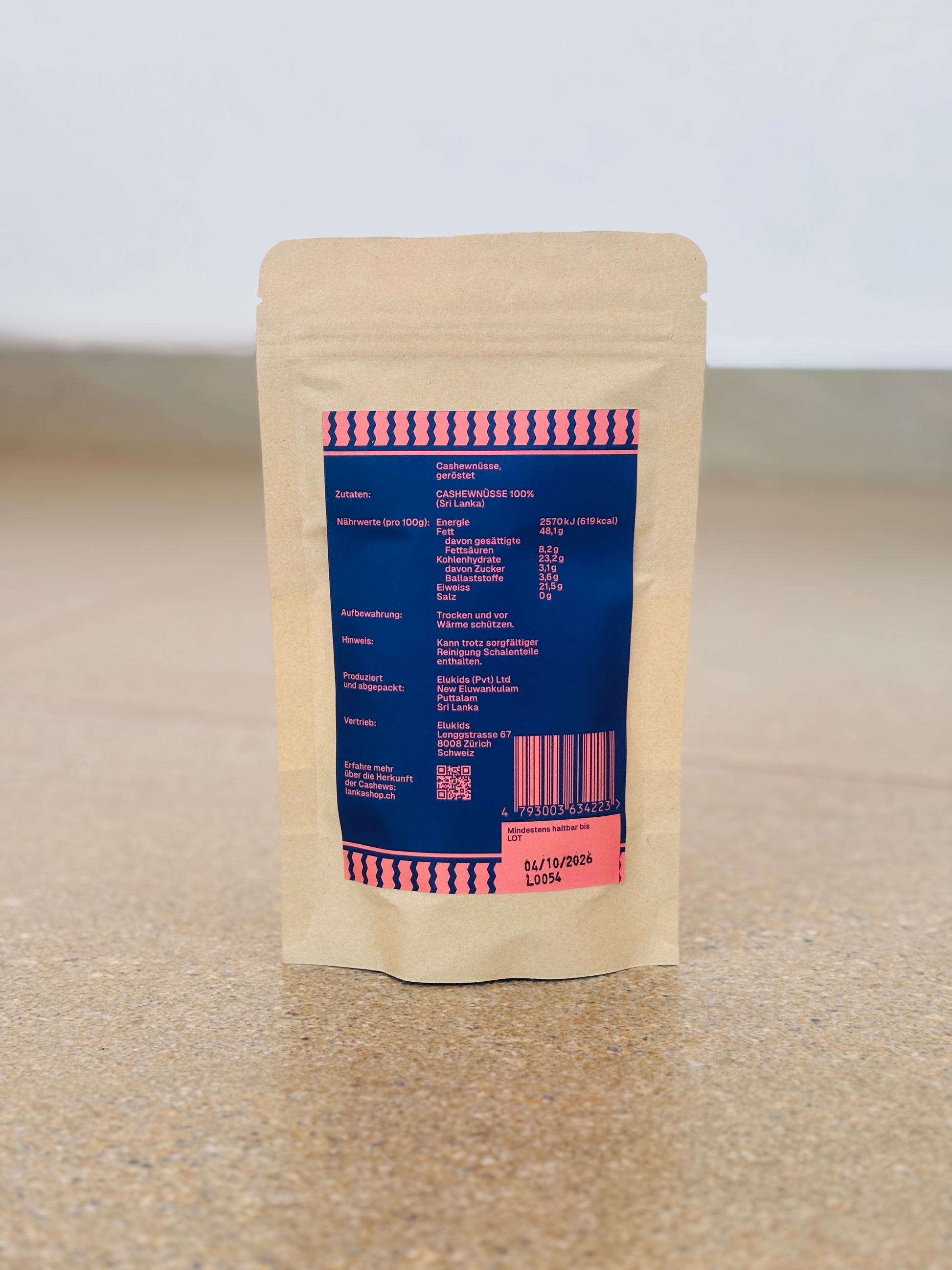 Elukids Cashews geröstet 100g